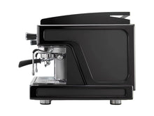 Load image into Gallery viewer, Side view of a black Wega Airy 3 group coffee machine on a white background