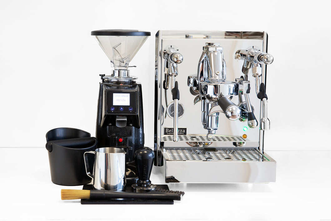 Bellezza Valentina Coffee Machine and Grinder Barista Package - Espresso Repair Specialists NZ