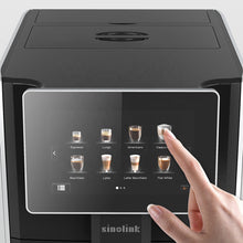 Load image into Gallery viewer, Automatic Coffee Machine Touchpad with finger making a coffee selection