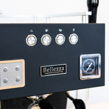 Load image into Gallery viewer, Close up of Bellezza Bellona Coffee Machine in black - Espresso Repair Specialists NZ