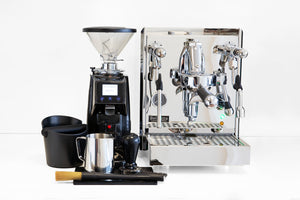 Home Coffee Machine Lease Package - Espresso Machine, Coffee Grinder and Barista Kit